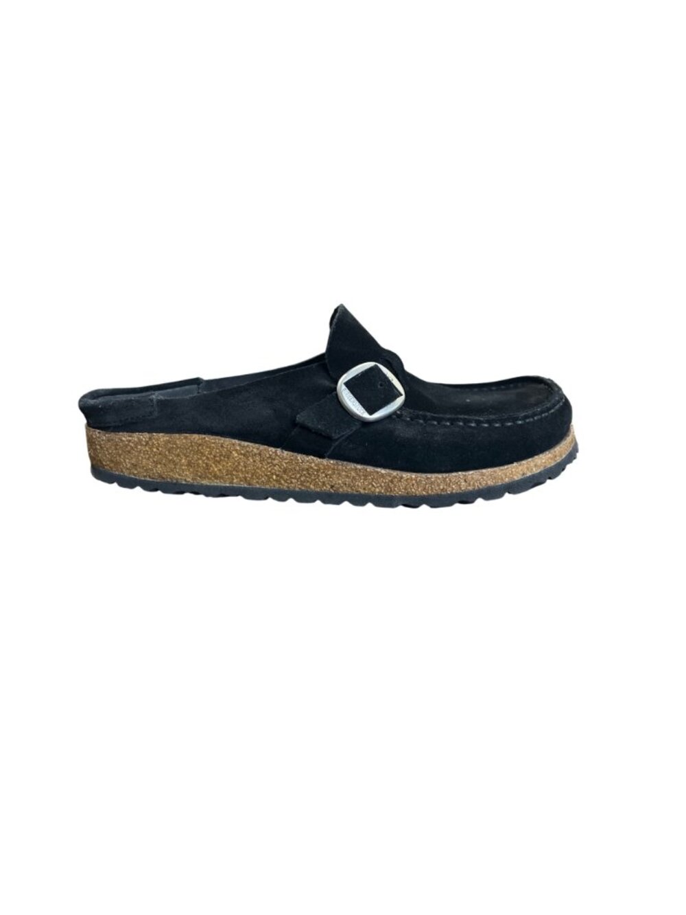 Birkenstock Womens Size 40 US 9 Buckley Clogs Black Suede Slide - Picture 9 of 10